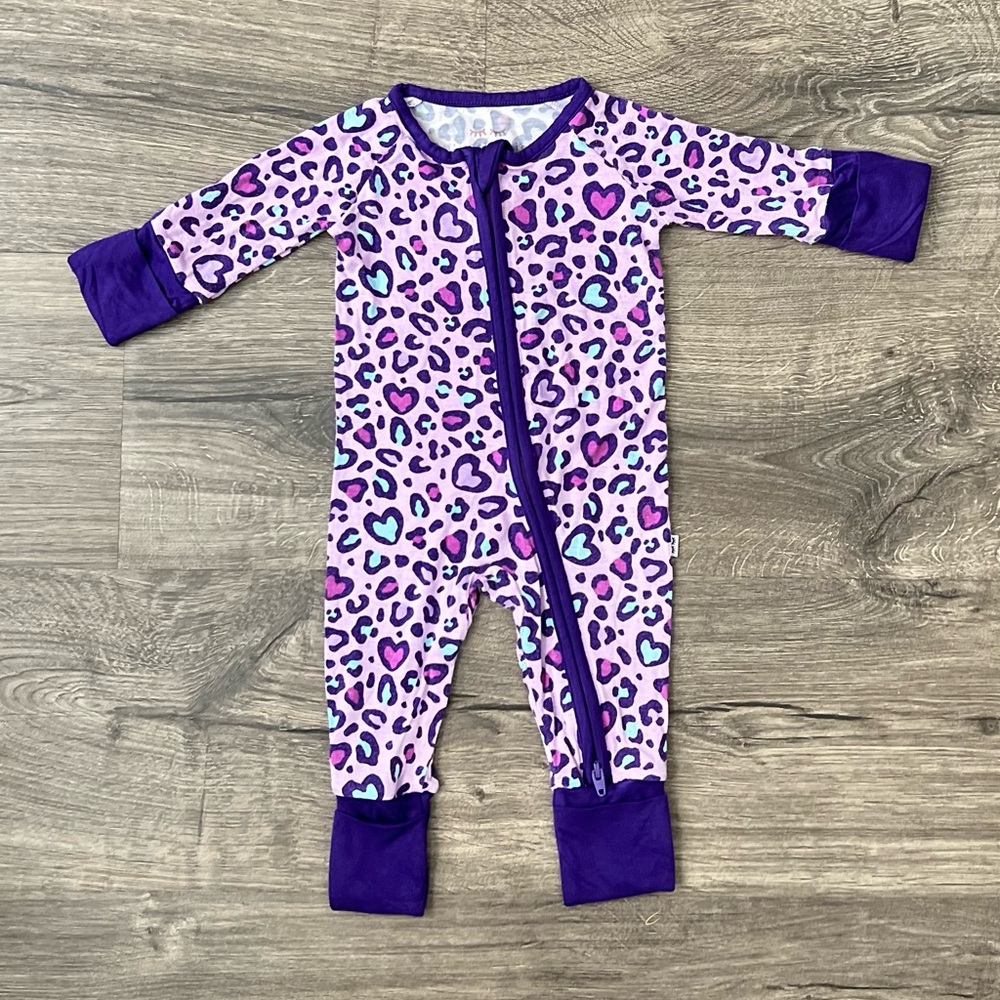 Little Sleepies Wild Hearts Zippy Newborn